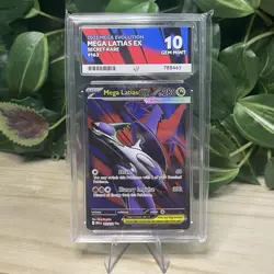 ACE 10 Mega Latias ex 163 Secret Rare Mega Evolution Pokemon Card - Image 1