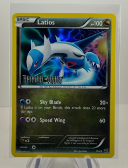 Latios 10/20 BW Dragon Vault Holo Rare Exclusive Promo Stamped Pokemon Card - Image 1