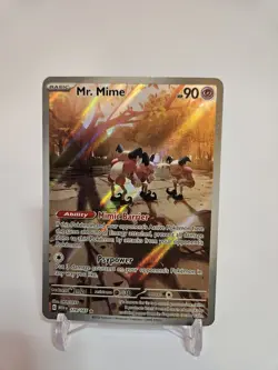 Pokemon TCG Mr. Mime Scarlet Violet 151 Illustration Card 179/165 - Image 1