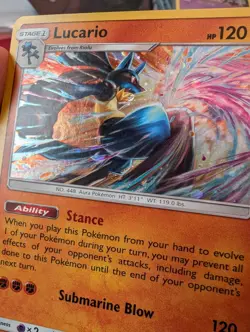 Lucario SM54 Promo Holo Pokemon Card Excellent - Near Mint Condition - Image 3