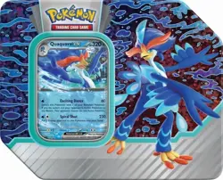 Pokemon TCG: Paldea Partners ex Tin (QUAQUAVAL) NEW FAST FREE SHIPPING!! 820650852930 - Image 1