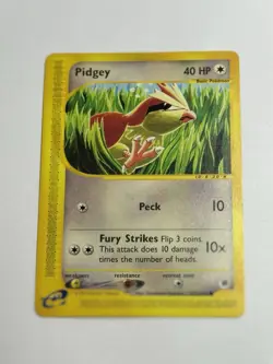 💥 Pidgey Pokemon 2002 TCG (Expedition E-Reader Set) Non Holo Foil # 123/165 - Image 1