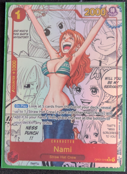 One Piece Card Game OP01-016 SP Nami Premium Booster The Best English - Image 1