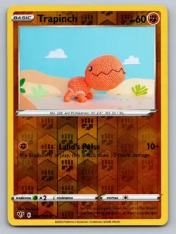 Trapinch 089/189 Common Darkness Ablaze Pokemon Reverse Holo Lightly Played - Image 1