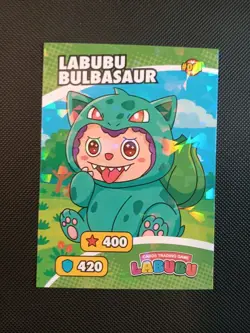 Labubu Bulbasaur Pokemon Labubu Cards Trading Game Card Peru US Seller MINT - Image 1