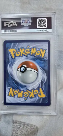 Pokemon TCG Psyduck Mega Evolution Promo Card #007 Cosmo Holo - PSA 9 - Image 2