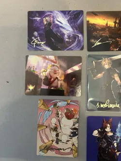 MTG Final Fantasy Art Cards Mixed Lot 22 Sephiroth Yuna, Dion, Gold Signature - Image 3