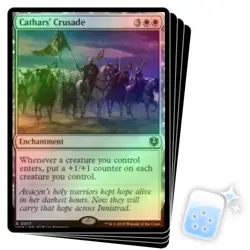 FOIL CATHARS' CRUSADE X4 Innistrad Remastered Magic MTG MINT CARD - Image 1