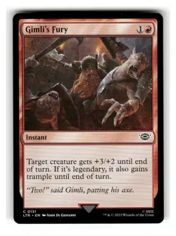 Gimli's Fury 131 Universes Beyond: The Lord of the Rings MTG NM - Image 1