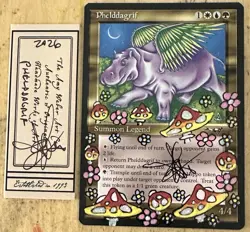 MTG Phelddagrif Alter Altered Sketch Art Amy WEBER Magic - Image 1