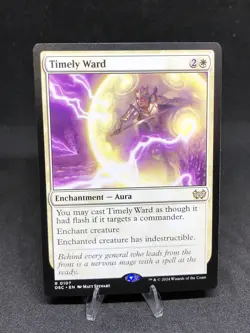 MTG Timely Ward 0107 Commander Duskmourn: House of Horror Rare NM - Image 1