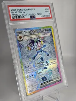 Glaceon ex 150/131 Sv: Prismatic Evolutions Holo SIR Pokemon - PSA 9 - Image 3