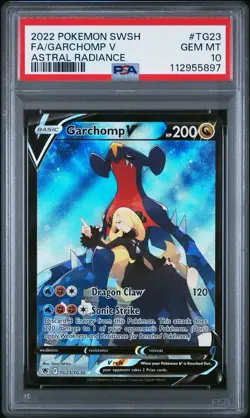 Pokemon Garchomp V Astral Radiance Trainer Gallery Full Art #TG23 PSA 10 - Image 1