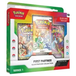Pokemon TCG: First Partner Illustration Collection Series 1 Factory Sealed Box - Image 1