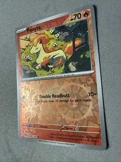 Pokemon TCG * Destined Rivals 029/182 Ponyta Common REVERSE HOLO * NM FRESH PK - Image 2