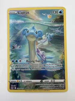 Pokemon Lapras GG05/GG70 Crown Zenith Galarian Gallery Ultra Rare Holo - Image 1