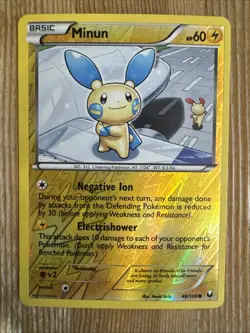 Pokemon TCG - Minun 040/108 Reverse Holo Common Dark Explorers - LP - Image 1