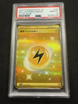 Pokemon BSC Lightning Energy UR 108/078 from Japanese Sv1v Violet in a PSA 10 ! - Image 1