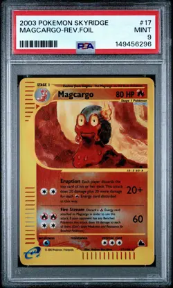 Magcargo 17/144 Pokemon Skyridge Reverse Holo PSA 9 Mint - Image 2