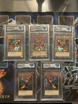 Exodia The Forbidden One COMPLETE SET 5 Card Quarter Century Rare Yugioh TCG - Image 1