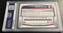 2023 Shohei Ohtani 40/50 PSA 10 Bowman Chrome NSCC Gold Refractor #2 Angels SSP - Image 2
