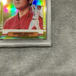SHOHEI OHTANI 2019 DONRUSS OPTIC #14 Lime Green PSA 9 - Image 5