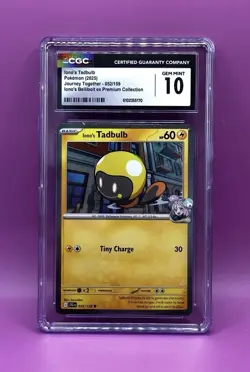 Pokemon Iono's Tadbulb 052/159 Journey Together Promo CGC 10 TCG Card - Image 1