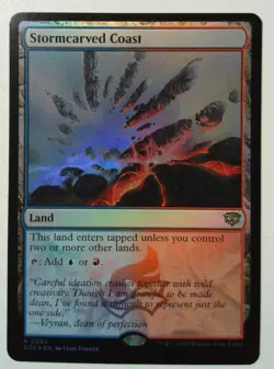 Stormcarved Coast *FOIL Rare* Magic MtG x1 Secrets of Strixhaven - Image 1