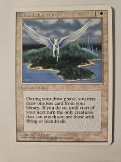 MTG Island Sanctuary MTG Core Set 4th Edition Regular - Image 1
