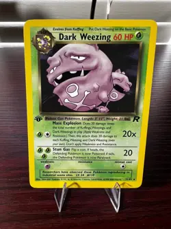 Pokemon Team Rocket Dark Weezing #31 1st Edition NM/LP - Image 1