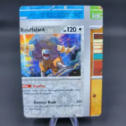 Pokemon TCG NFC Error Miscut Bouffalant 174/197 Reverse Holo Obsidian Flames - Image 1