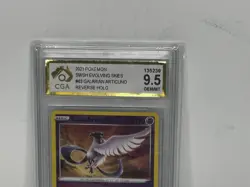Pokemon Card TCG Galarian Articuno #63 Reverse Holo Evolving Skies CGA9.5 Graded - Image 2