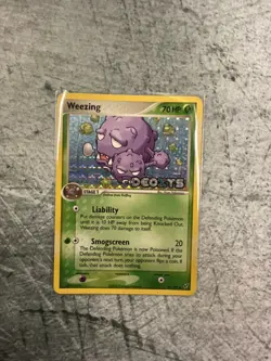 Pokemon card Weezing 51/107 Ex Deoxys Stamped Holo - Image 1