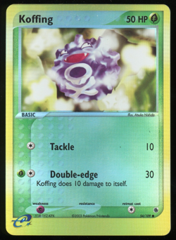 Pokemon 2003 Ex Ruby & Sapphire - Koffing - Reverse Holo - 54 - Image 1