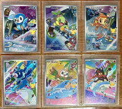 Pokemon First Partner Illustration Collection Series 1 Gen 4 and Gen 7 - Image 1