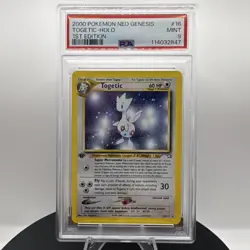 Pokemon Togetic 16/111 Neo Genesis Holo Rare 1st Edition PSA 9 2000 TCG - Image 1