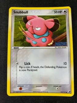 Pokemon - Snubbull Stamped 74/115 - Ex Unseen Forces - Reverse Holo ENG - Image 1