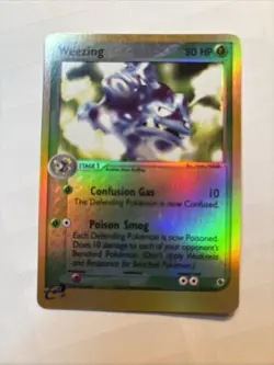 Pokemon TCG Weezing EX Ruby & Sapphire 24/109 Reverse Holo Rare LP/NM - Image 1