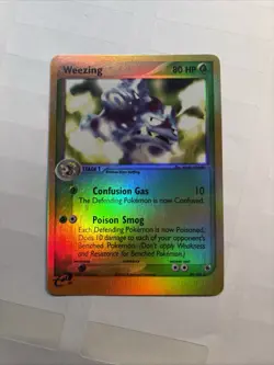 Pokemon TCG Weezing EX Ruby & Sapphire 24/109 Reverse Holo Rare LP/NM - Image 2