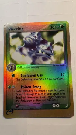 Pokemon TCG Weezing EX Ruby & Sapphire 24/109 Reverse Holo Rare LP/NM - Image 3