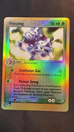 Pokemon TCG Weezing EX Ruby & Sapphire 24/109 Reverse Holo Rare LP/NM - Image 4