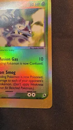 Pokemon TCG Weezing EX Ruby & Sapphire 24/109 Reverse Holo Rare LP/NM - Image 5