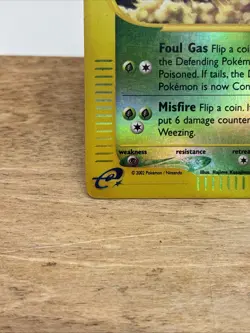 Weezing 70/165 Reverse Holo Pokemon Expedition 2002 Wotc Vintage LP/MP - Image 4