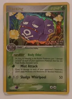 Weezing 33/113 EX Delta Species Reverse Holo Stamped Pokemon TCG - Image 1