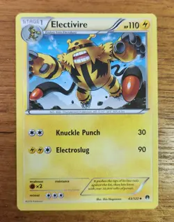 Uncommon Electivire Pokemon Card, BREAKpoint Set 43/122 - Image 1