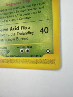 Victreebel 042/147 Aquapolis Pokemon TCG 2003 Vintage - Image 4