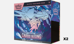 Pokemon Chaos Rising Elite Trainer Box LOT OF 2 (PRESALE 5-25 RELEASE) - Image 1