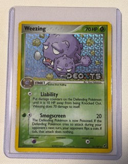Pokemon Weezing 51/107 EX DEOXYS Reverse Holo, Preowned in Good condition - Image 1