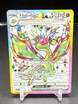 Pokemon Flygon ex 222/191 NEAR MINT Surging Sparks Ultra Rare Full Art Holo - Image 1