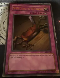 Konami Yu-Gi-Oh! Seven Tools of the Bandit MRD-129 Metal Raiders Trap Card - Image 1